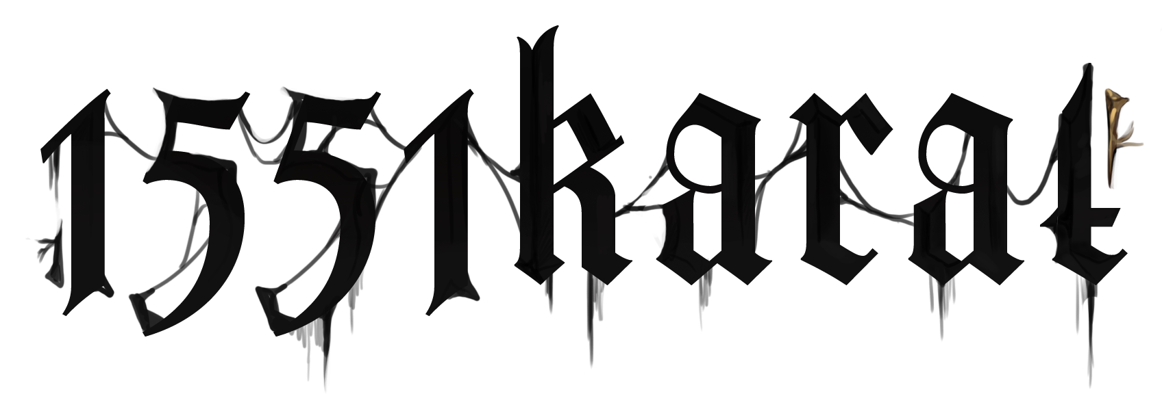 A dark fantasy hero composition with a stylized central figure, subtle glowing elements, and a textured shadowy background conveying moody creative energy